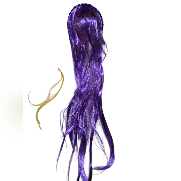 *H25321  Purple  Party Hair with Braided Headband - Picture 3 of 4